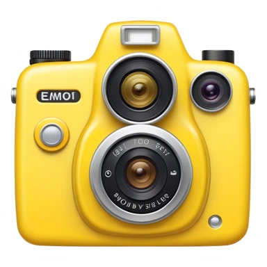 Baby yellow camera sticker