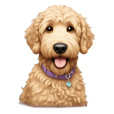 Golden doodle named mila sticker