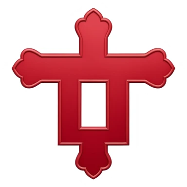 Cruz de borgoña sticker