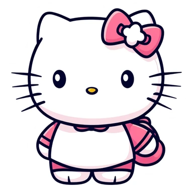 hello kitty tức giận sticker