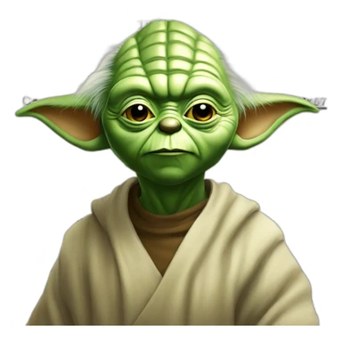 Yoda, mugshot sticker