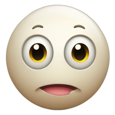 3d sphere with a cartoon candle texture with big kind eyes sticker