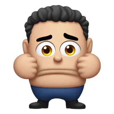 Strongman confused  sticker