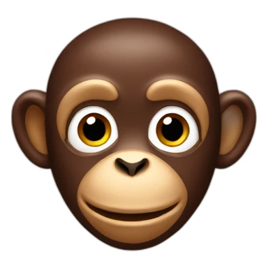 Chocolate monkey sticker