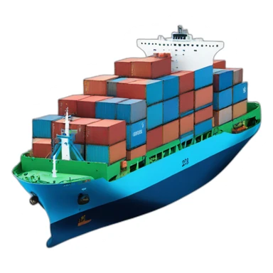 container ship sticker
