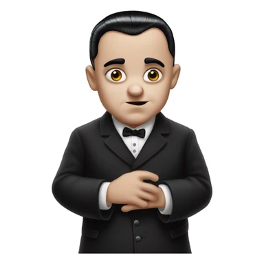 pubert addams baby, character movie from addams family sticker