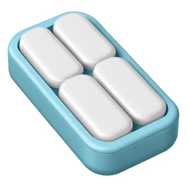 white rectangular xanax pill sticker