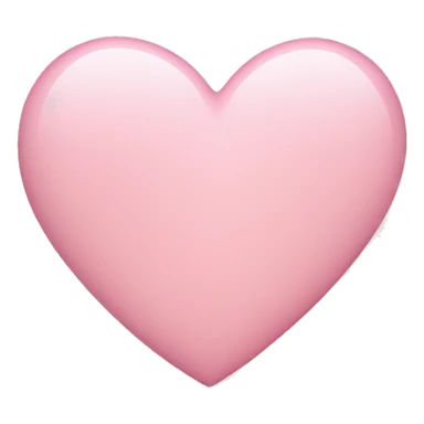 Light pink heart in iPhone style sticker