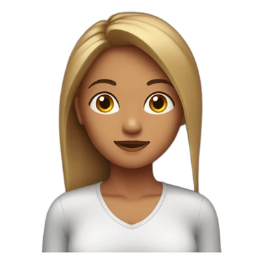 Cara femenina expresando sueño sticker