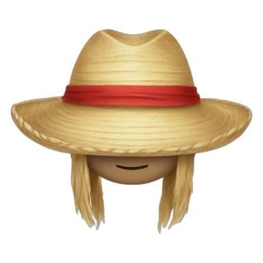 Strawhat with red line sticker