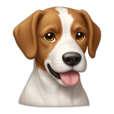 Chien épagneul, breton, marron clair sticker