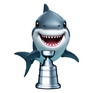 SHARK WITH STANLEY CUP sticker