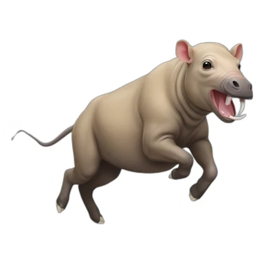 Babirusa Running sticker