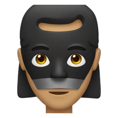 Man with black mask  sticker