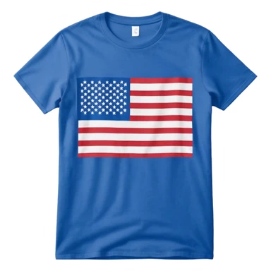 American flag graphic tee sticker