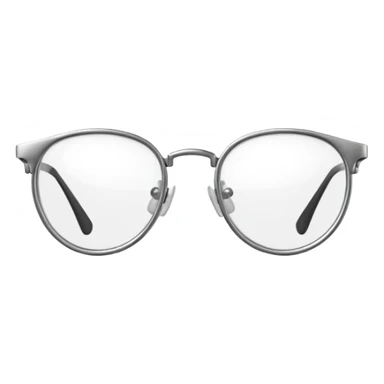 Create a high-quality 3D render that transforms the emojis 👓  into realistic 3D objects.
 sticker