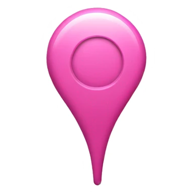Pink location pin sticker