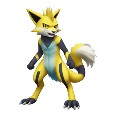 Lombax-Renamon-Zeraora full body sticker