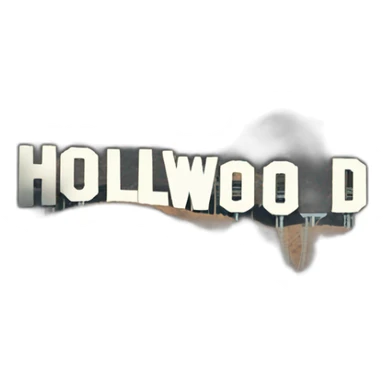 Hollywood sign sticker