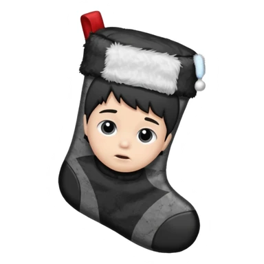 Christmas with fuel shortages, drawings for children sticker