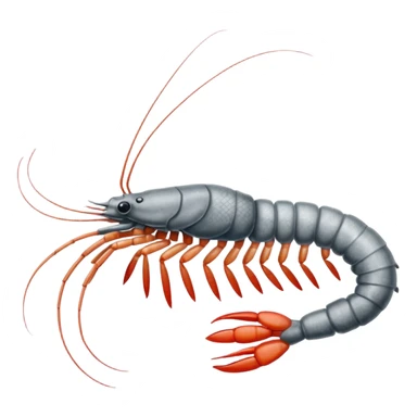 Shrimp sketched with pencil  sticker