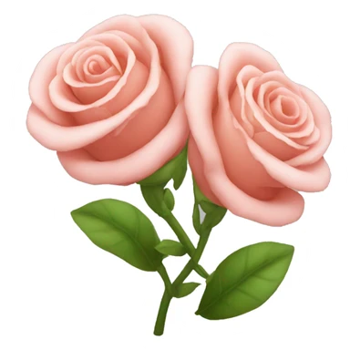 Dos rosas entrelazadas sticker