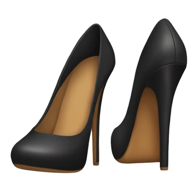 black women's high-heeled shoes sticker