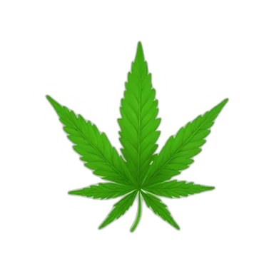Feuille de cannabis sticker