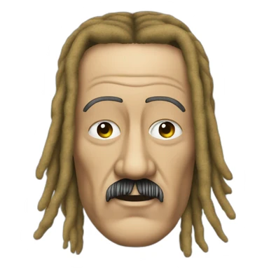 Adolf Hitler Bob Marley dreadlocks vaping sticker