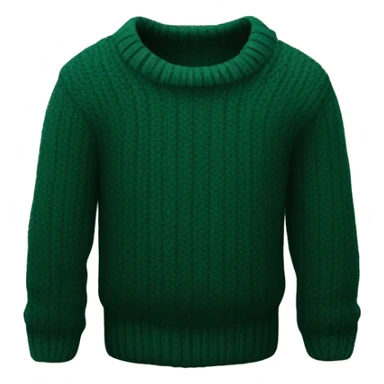 Dark green folded sweater sticker