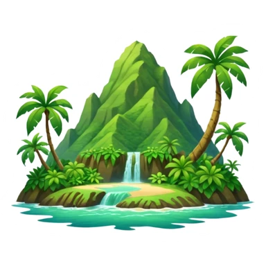 Te fiti island mountain Moana Disney  sticker