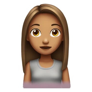 Girl side eying someone  sticker