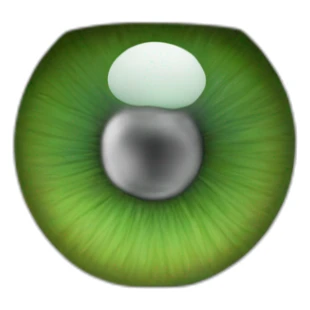 A green human iris in stunning detail  sticker