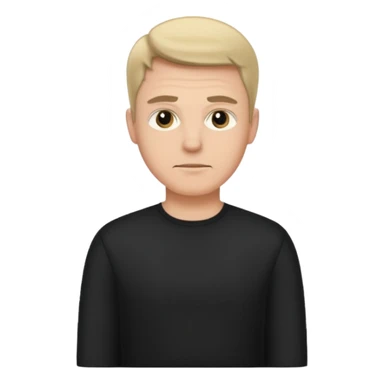 gil be white and be wering black sticker