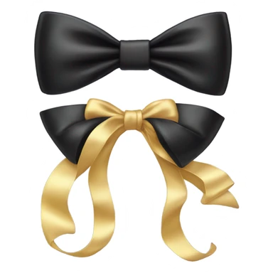 Coquette black bow  sticker