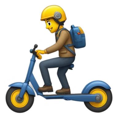 Secouriste sur une trottinette sticker