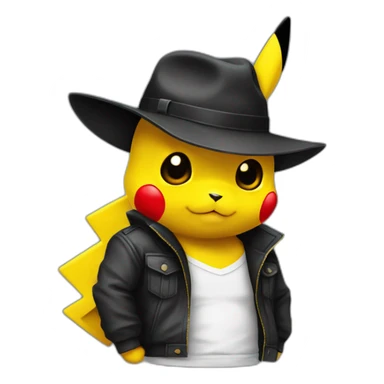 Pikachu-gangster sticker