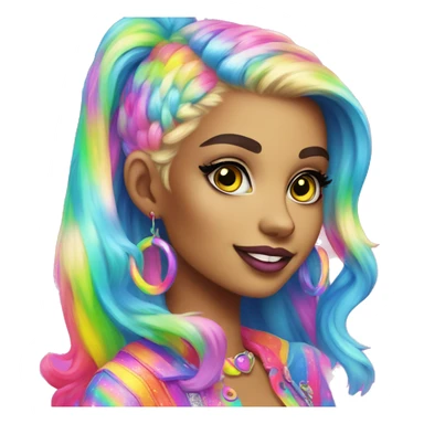 Lisa frank girl sticker