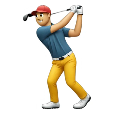 Swing de Golf sticker
