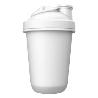 white protein shaker cup sticker