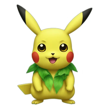 Green pikachu sticker