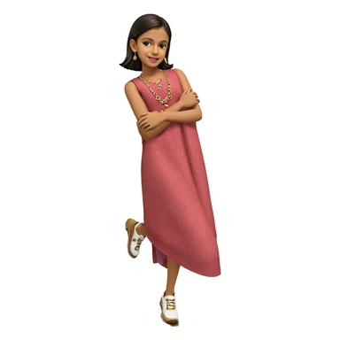 girl in nature with jewelry sticker