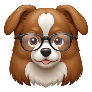 Perro con lentes sticker
