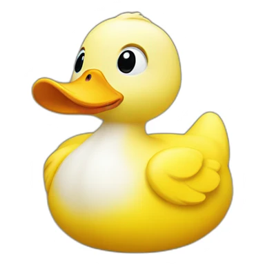 yellow duck toy sticker