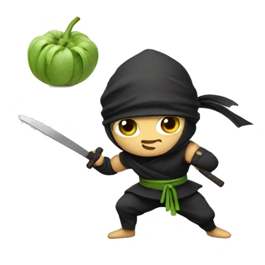 cute nutrition ninja sticker