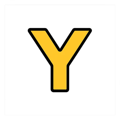 The letter Y sticker