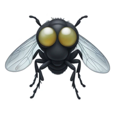 A fly with big eyes sticker