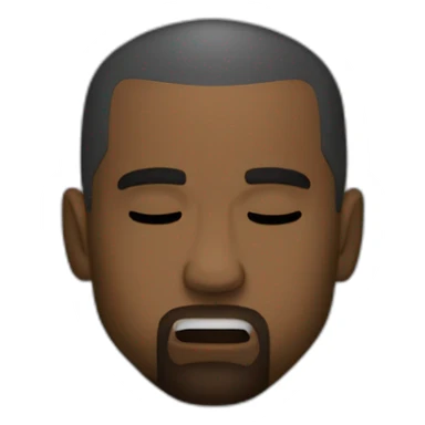 kanye west qui dort sticker