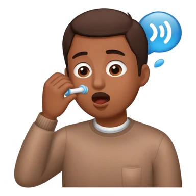 Brown man sucking on air sticker