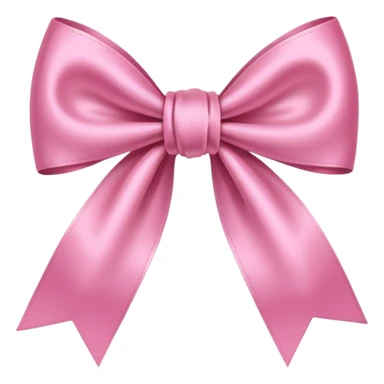 Pink silk bow sticker